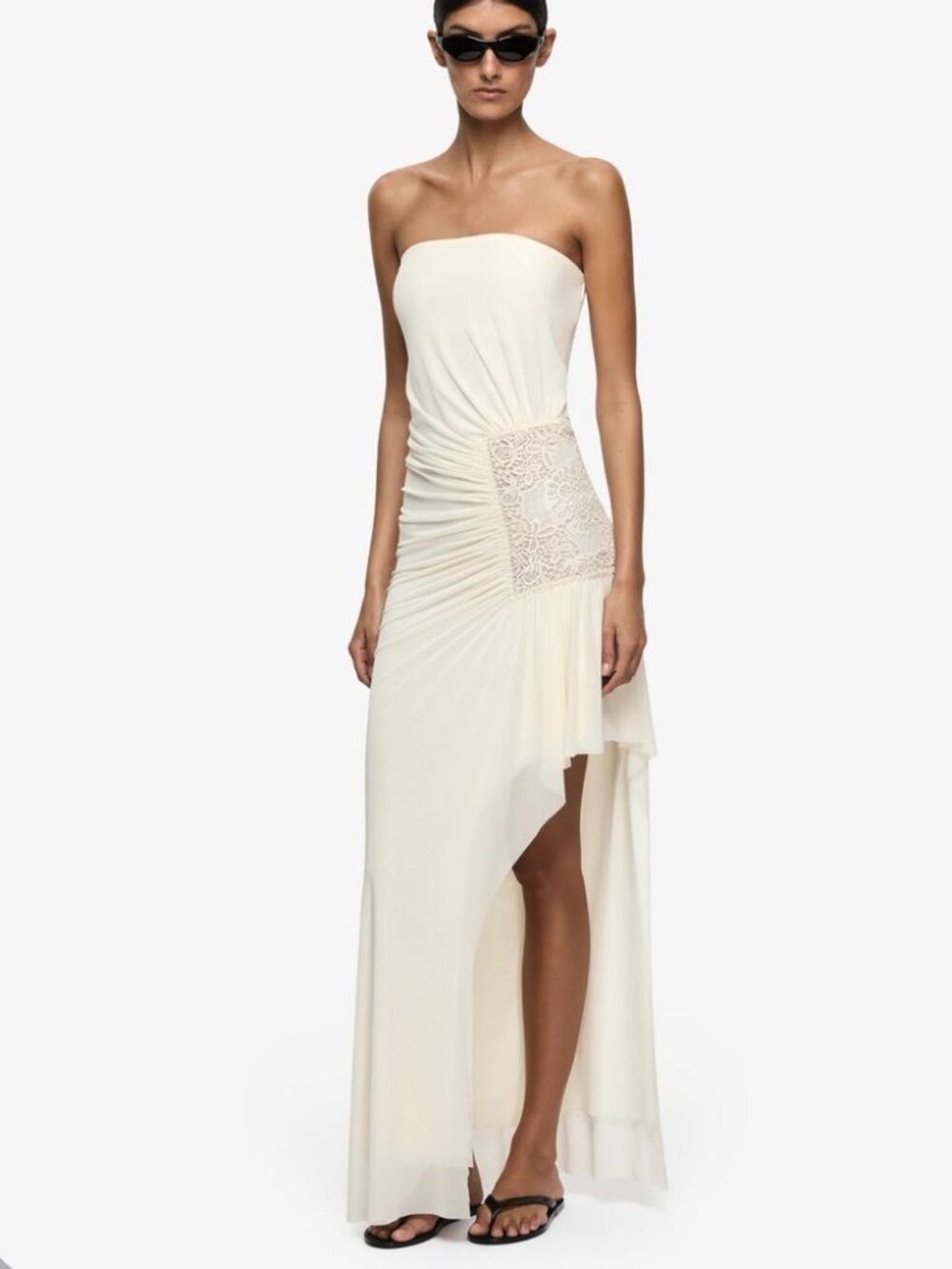BEC + BRIDGE Winslow Strapless Asymmetrical Dress